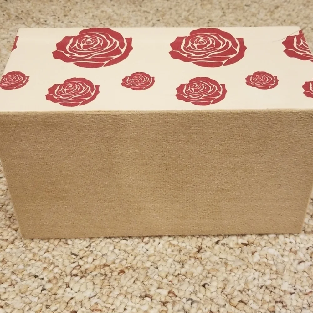 CHAMBOR Flower Print Two Compartment Jewelry Box
